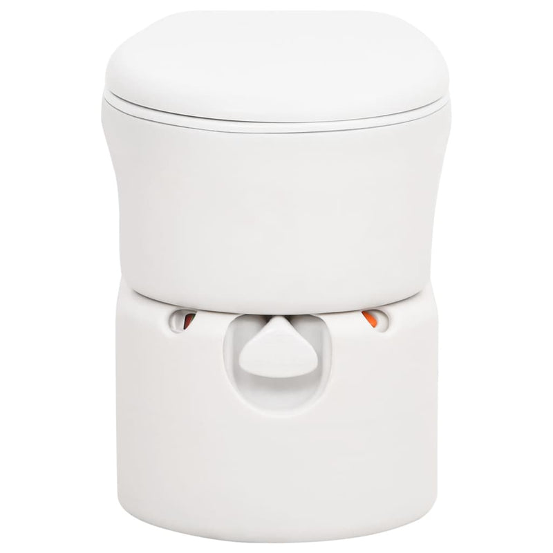 Integrated Camping Toilet White 24+17 L HDPE&Enamel