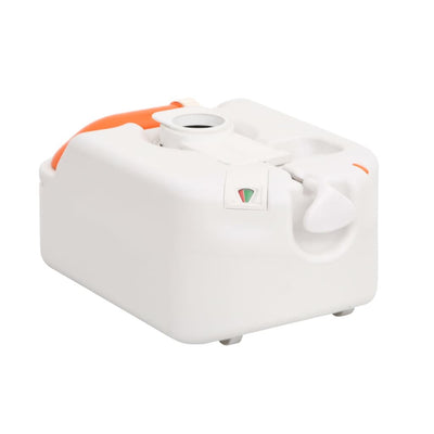 Integrated Camping Toilet White 24+17 L HDPE&Enamel