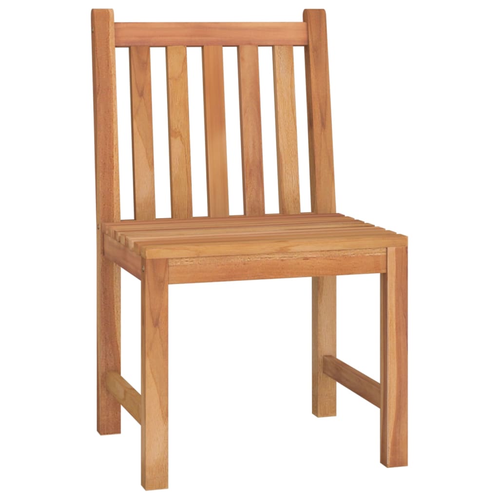 3 Piece Garden Dining Set Solid Wood Teak 110 cm table length 2x chair + table