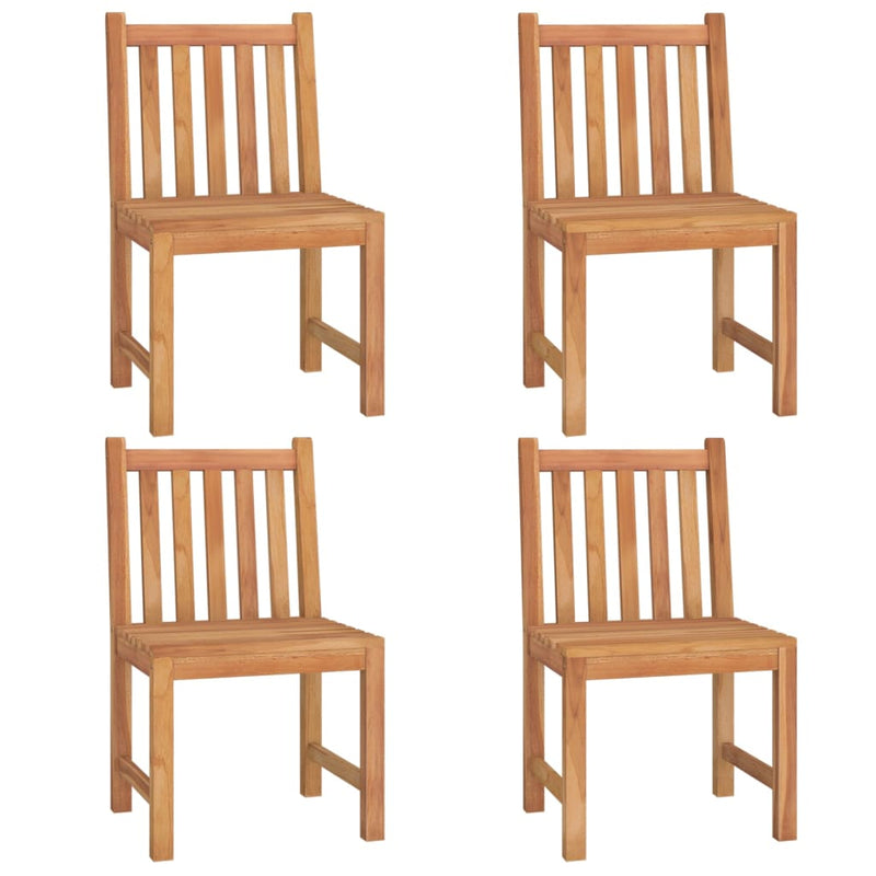 5 Piece Garden Dining Set Solid Wood Teak