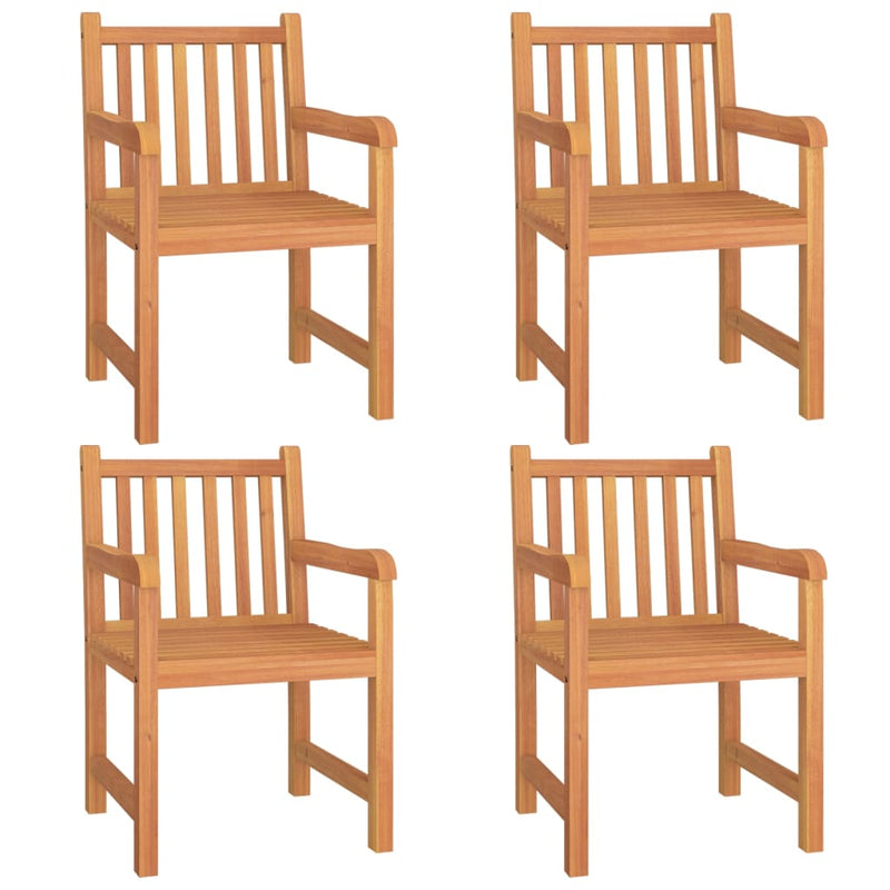 5 Piece Garden Dining Set Solid Wood Teak