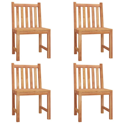 5 Piece Garden Dining Set Solid Wood Teak