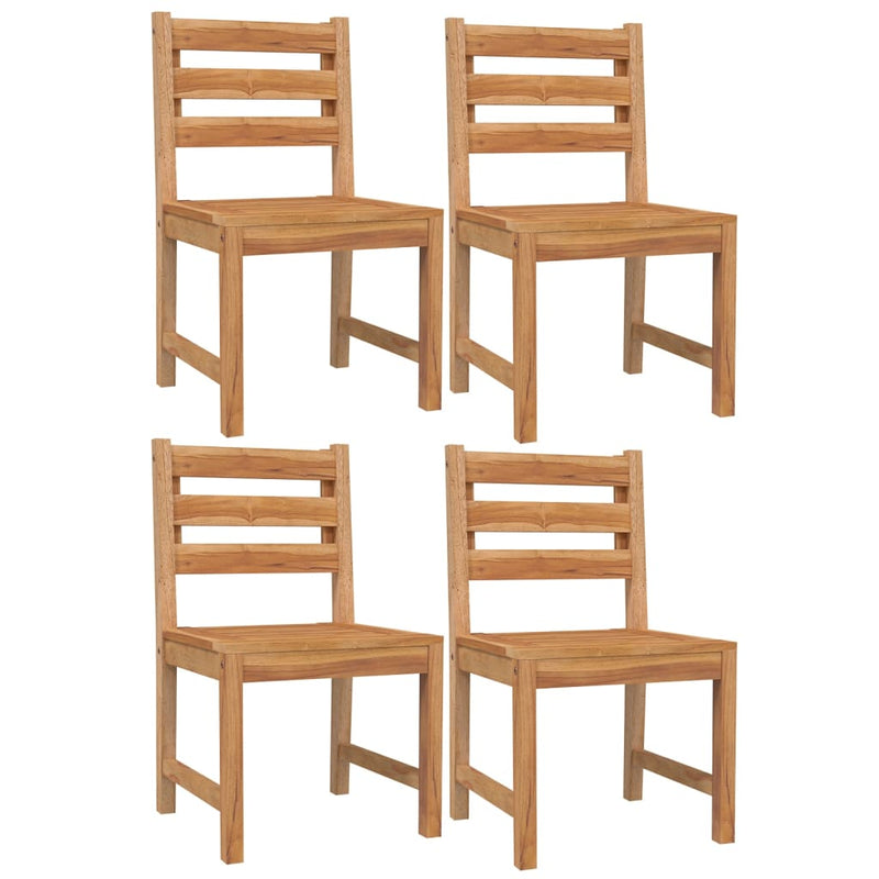 5 Piece Garden Dining Set Solid Wood Teak