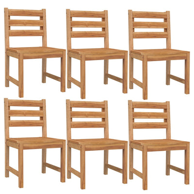 7 Piece Garden Dining Set Solid Wood Teak