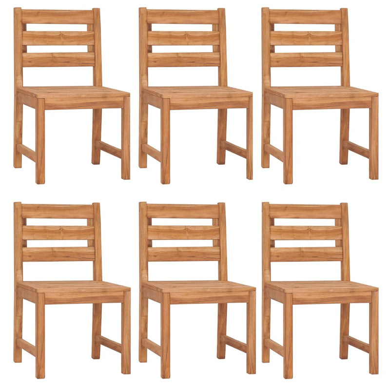 7 Piece Garden Dining Set Solid Wood Teak