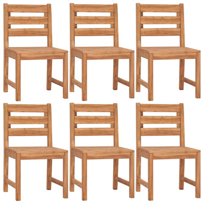 7 Piece Garden Dining Set Solid Wood Teak