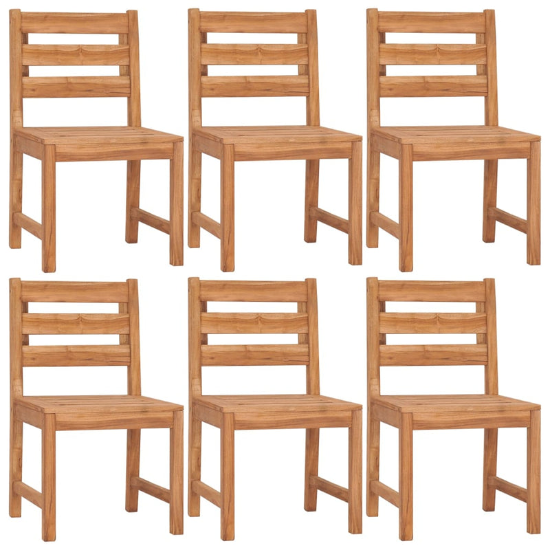 7 Piece Garden Dining Set Solid Wood Teak