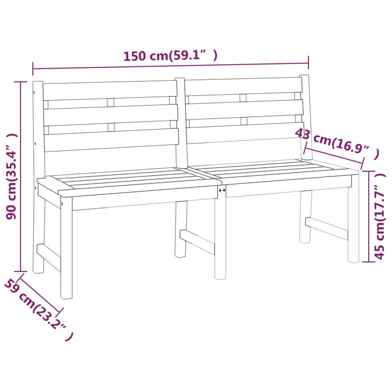 Juego de comedor de jardín de 3 piezas de madera maciza de teca