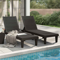 Sun Lounger 155x58x83 cm Polypropylene Black 2