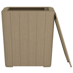 Garden Table with Removable Lid Polypropylene Brown