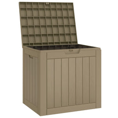 vidaXL Garden Storage Box Grey 55.5x43x53 cm Polypropylene 4