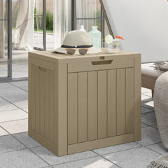 vidaXL Garden Storage Box Grey 55.5x43x53 cm Polypropylene 1