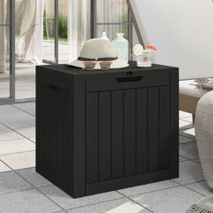 Garden Storage Box 55,5x43x53 cm Polypropylene Black