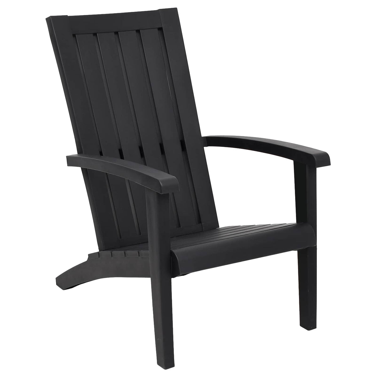 Garden Adirondack Chair Polypropylene Black 1