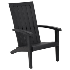 Garden Adirondack Chair Polypropylene Black 1