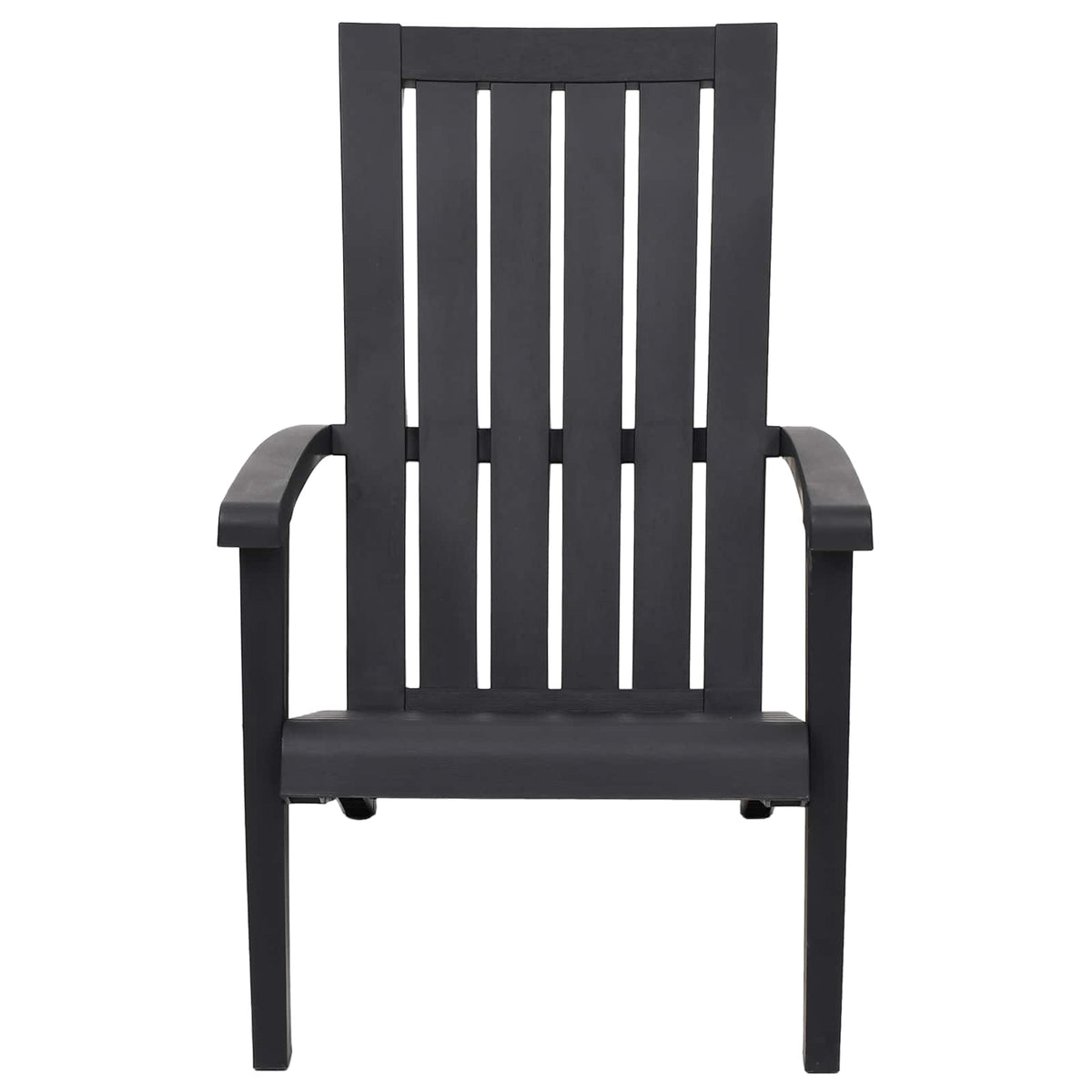 Garden Adirondack Chair Polypropylene Black 1