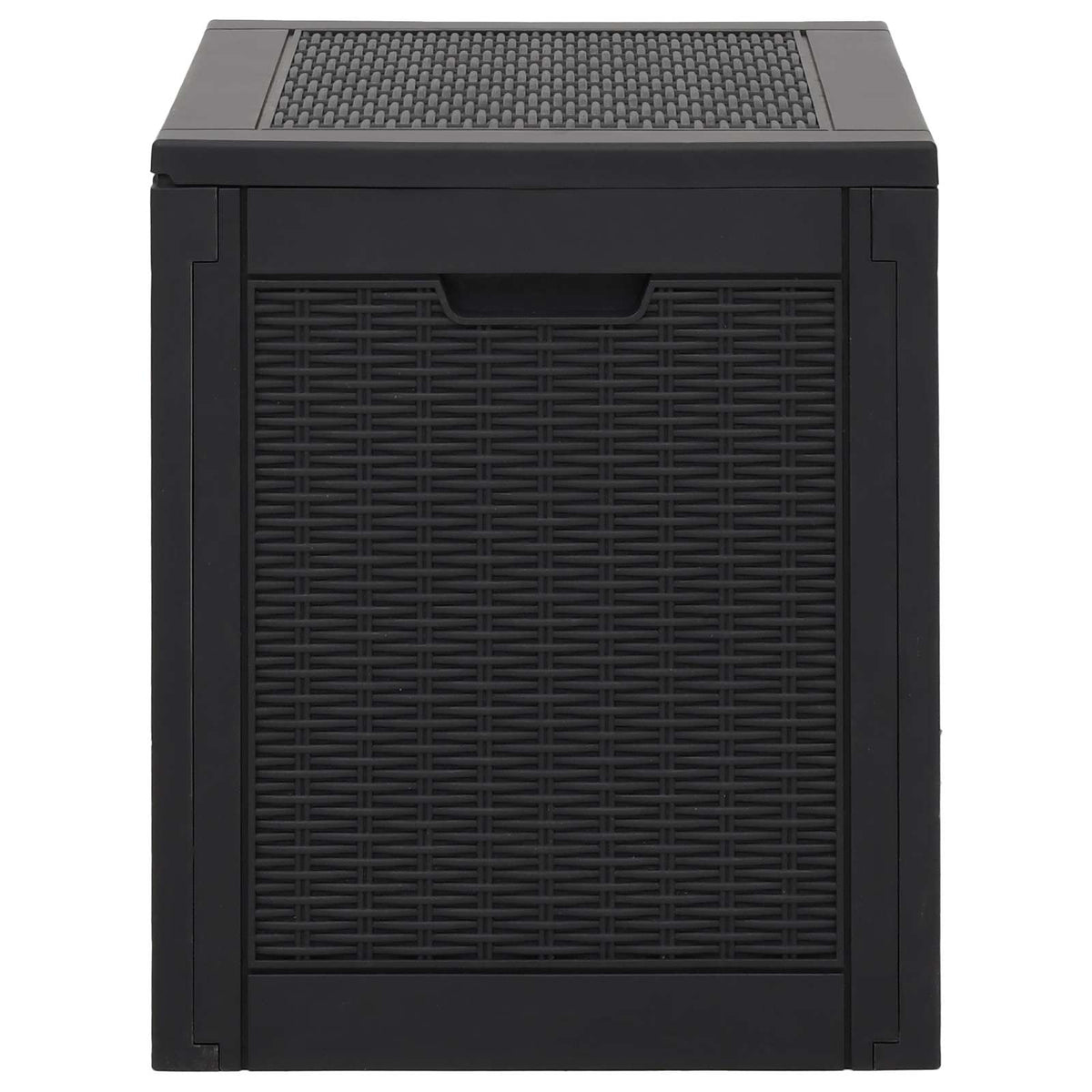 Garden Storage Box 55,5x43x53 cm Polypropylene Black