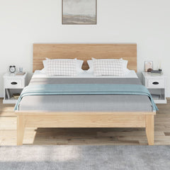 vidaXL Bedside Cabinets 2 pcs High Gloss White 39x39x47.5 cm Engineered Wood 3