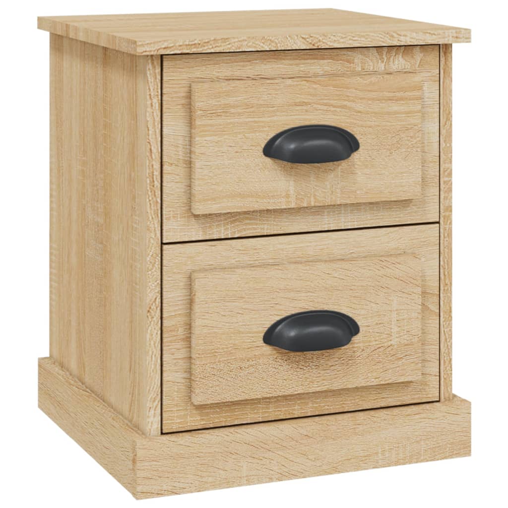 vidaXL Bedside Cabinet Sonoma Oak 39x39x47.5 cm Engineered Wood 2