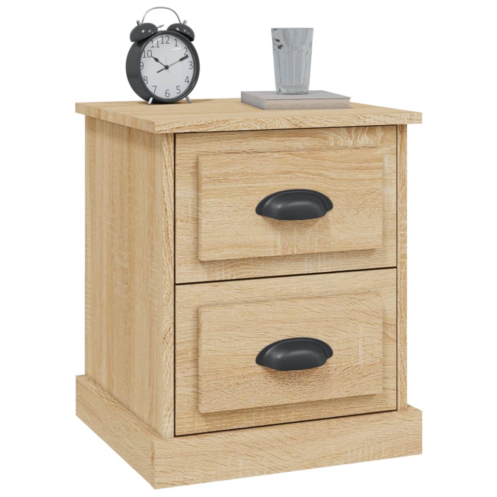 vidaXL Bedside Cabinet Sonoma Oak 39x39x47.5 cm Engineered Wood 4