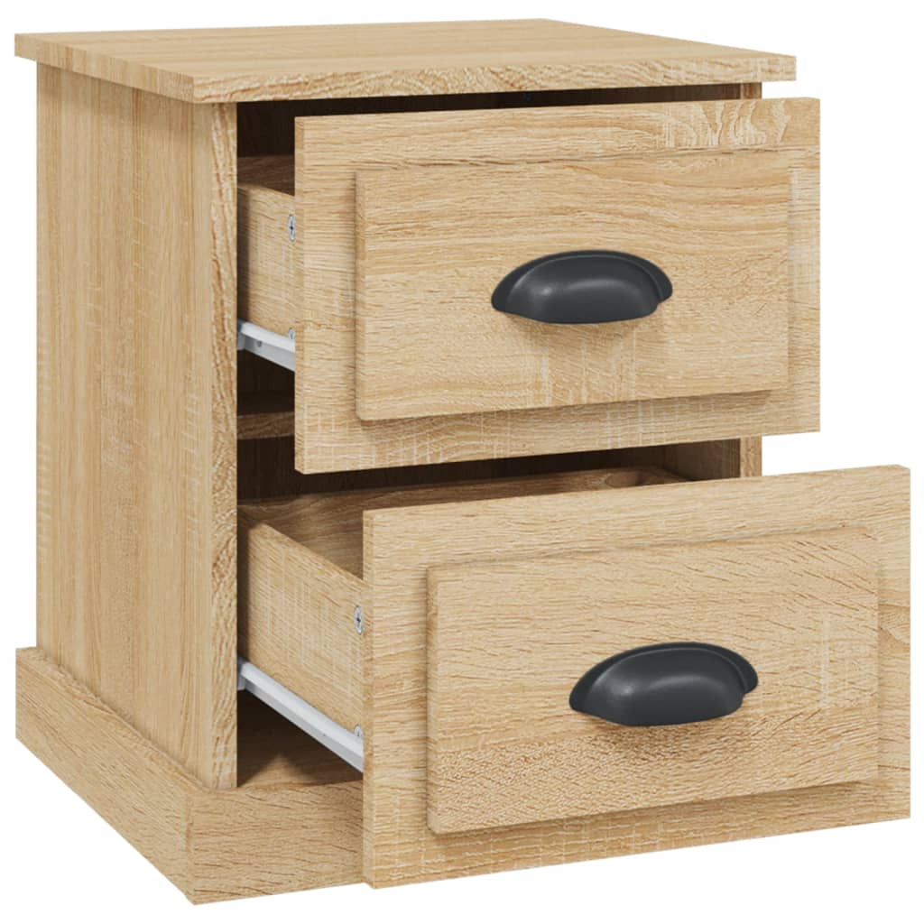 vidaXL Bedside Cabinet Sonoma Oak 39x39x47.5 cm Engineered Wood 6