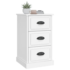 vidaXL Bedside Cabinet White 39x39x67 cm Engineered Wood 4