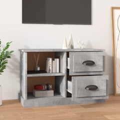 vidaXL TV Cabinet Concrete Grey 73x35.5x47.5 cm Engineered Wood 3