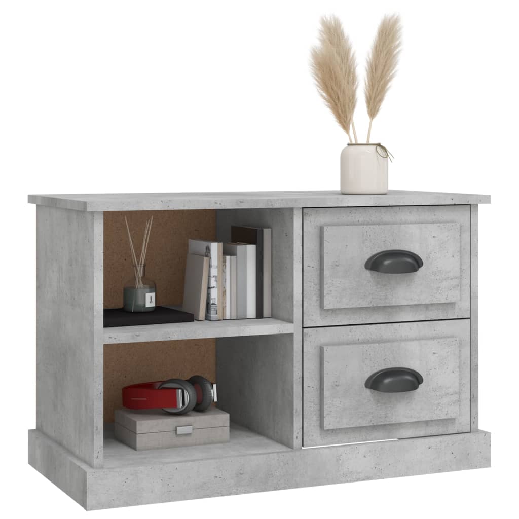 vidaXL TV Cabinet Concrete Grey 73x35.5x47.5 cm Engineered Wood 4