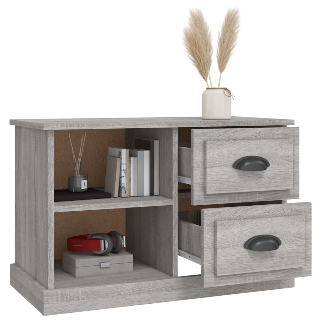 vidaXL TV Cabinet Grey Sonoma 73x35.5x47.5 cm Engineered Wood 5