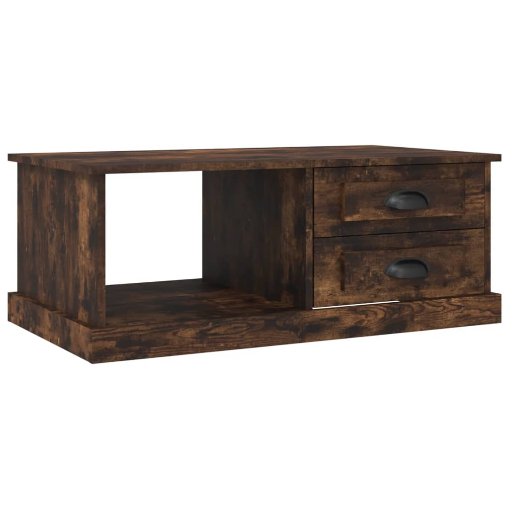 Coffee Table 90x50x35 cm Engineered Wood Smoked oak