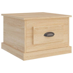 vidaXL Coffee Table Sonoma Oak 50x50x35 cm Engineered Wood 2