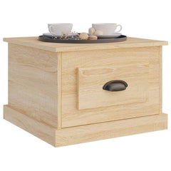 vidaXL Coffee Table Sonoma Oak 50x50x35 cm Engineered Wood 4