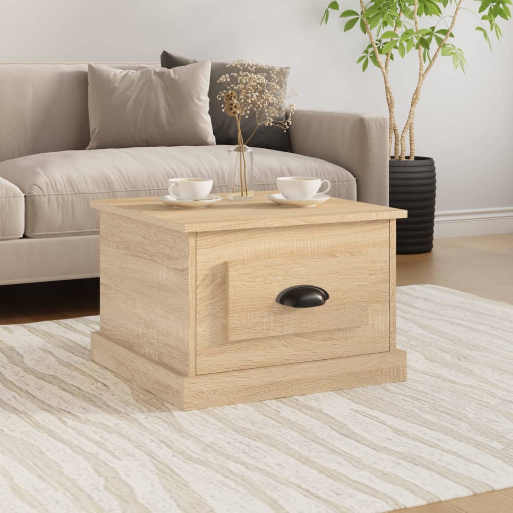 vidaXL Coffee Table Sonoma Oak 50x50x35 cm Engineered Wood 1