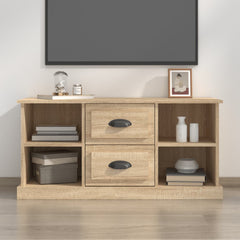 vidaXL TV Cabinet Sonoma Oak 99.5x35.5x48 cm Engineered Wood 1