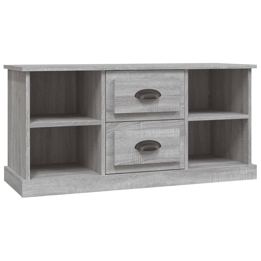 vidaXL TV Cabinet Grey Sonoma 99.5x35.5x48 cm Engineered Wood 2