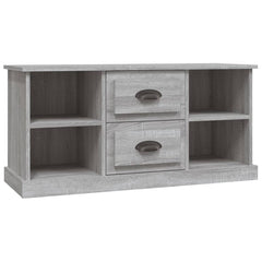 vidaXL TV Cabinet Grey Sonoma 99.5x35.5x48 cm Engineered Wood 2
