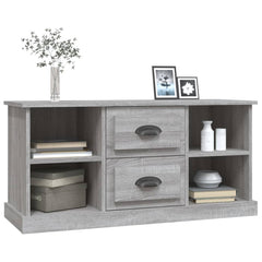 vidaXL TV Cabinet Grey Sonoma 99.5x35.5x48 cm Engineered Wood 4