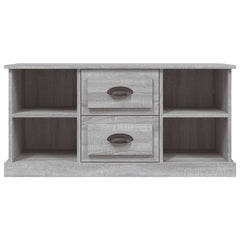vidaXL TV Cabinet Grey Sonoma 99.5x35.5x48 cm Engineered Wood 6