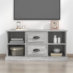vidaXL TV Cabinet Grey Sonoma 99.5x35.5x48 cm Engineered Wood 1