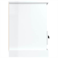 TV Cabinet 100x35x50 cm Engineered Wood High gloss white