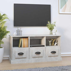 TV Cabinet 100x35x50 cm Engineered Wood Concrete grey