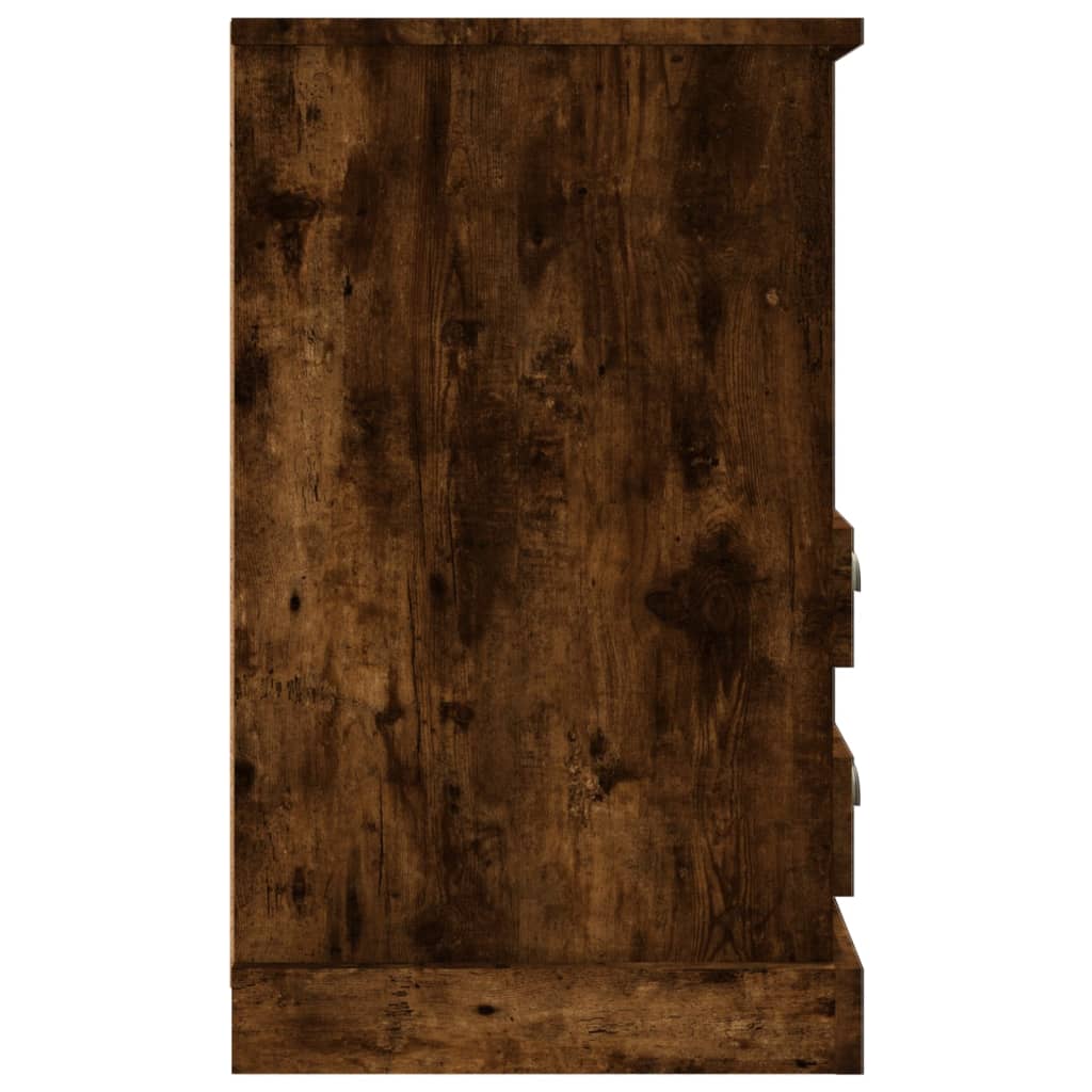 vidaXL Bedside Cabinet Smoked Oak 43x36x60 cm 6