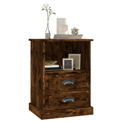 vidaXL Bedside Cabinets 2 pcs Smoked Oak 43x36x60 cm 4