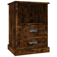 vidaXL Bedside Cabinets 2 pcs Smoked Oak 43x36x60 cm 6