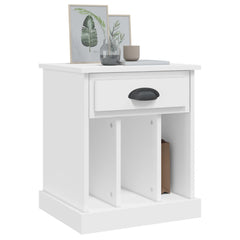 vidaXL Bedside Cabinets 2 pcs White 43x36x50 cm 4