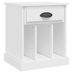 vidaXL Bedside Cabinets 2 pcs White 43x36x50 cm 6