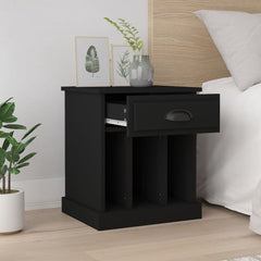 vidaXL Bedside Cabinets 2 pcs Black 43x36x50 cm 3