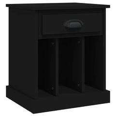 vidaXL Bedside Cabinets 2 pcs Black 43x36x50 cm 6