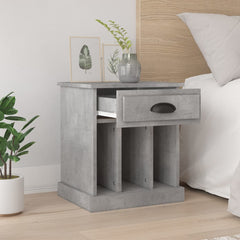 vidaXL Bedside Cabinets 2 pcs Concrete Grey 43x36x50 cm 3