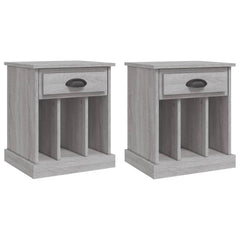 vidaXL Bedside Cabinets 2 pcs Grey Sonoma 43x36x50 cm 2